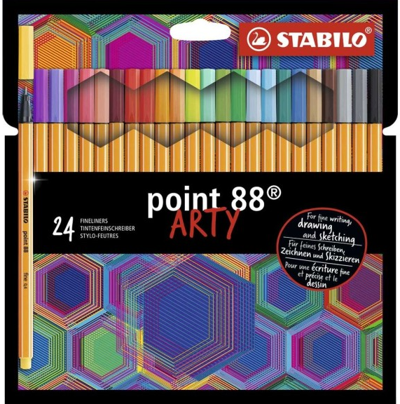 STABILO POINT 88 KIT C/24PÇS ARTY EST