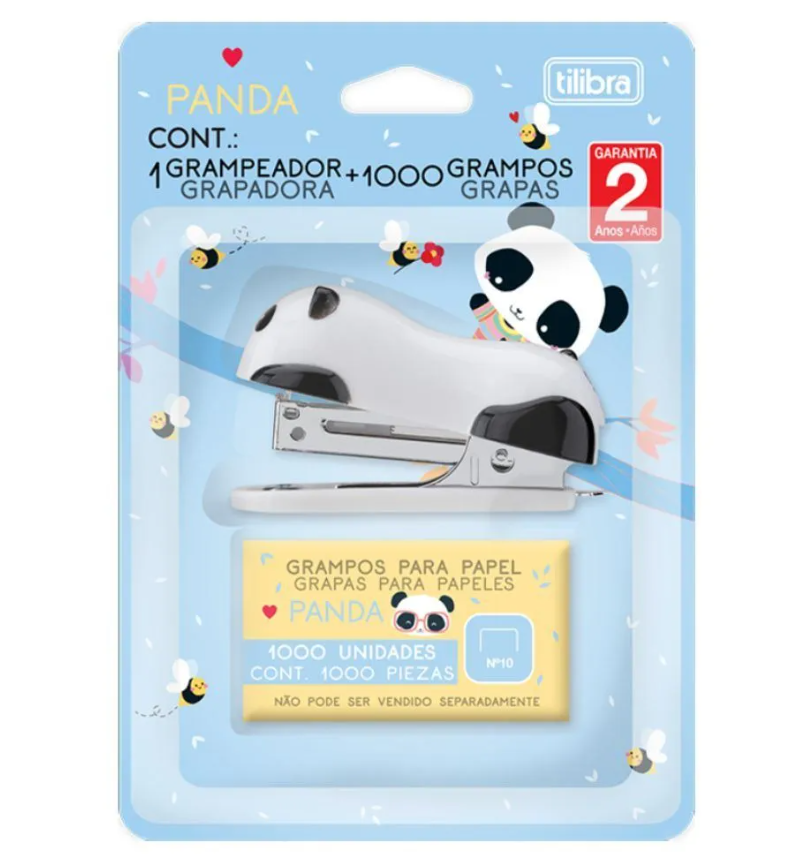 Mini Grampeador Panda Tilibra - 345431