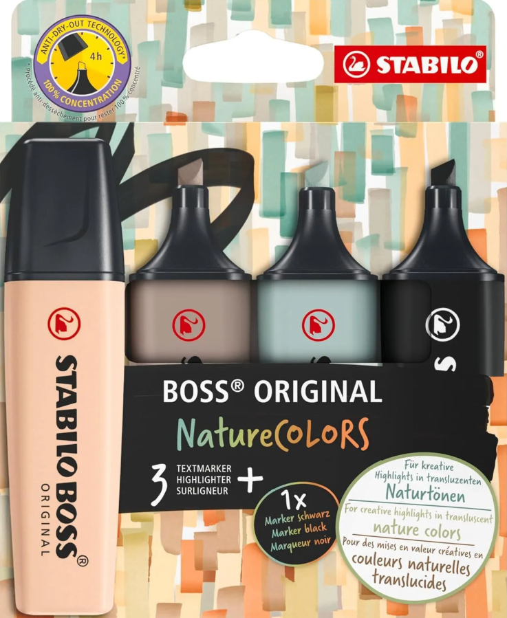 STABILO BOSS NATURE COLORS C/04 70/4-2-5