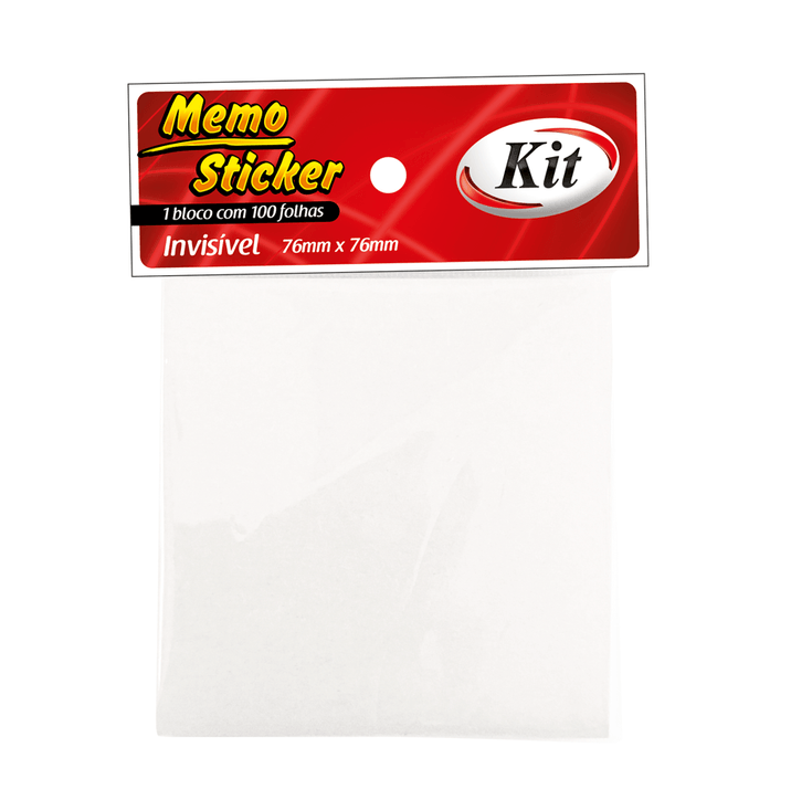 POST IT 76X76 INVISIVEL