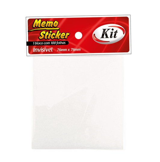 POST IT 76X76 INVISIVEL